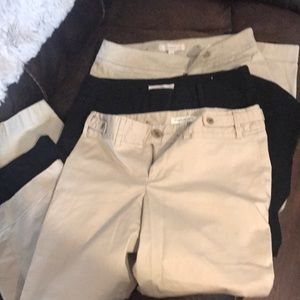 Lot of three pairs of size 2 capris